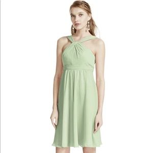 David’s Bridal chiffon bridesmaid’s dress